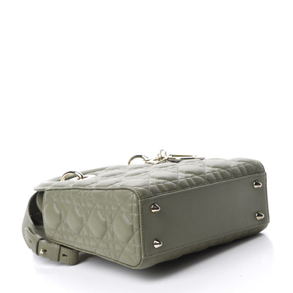 Christian Dior Lambskin Cannage Small My ABCDior Lady Dior Army Green 4 of 10