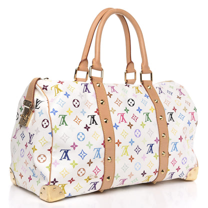 Louis Vuitton Monogram Multicolor Keepall 45 White 3 of 15