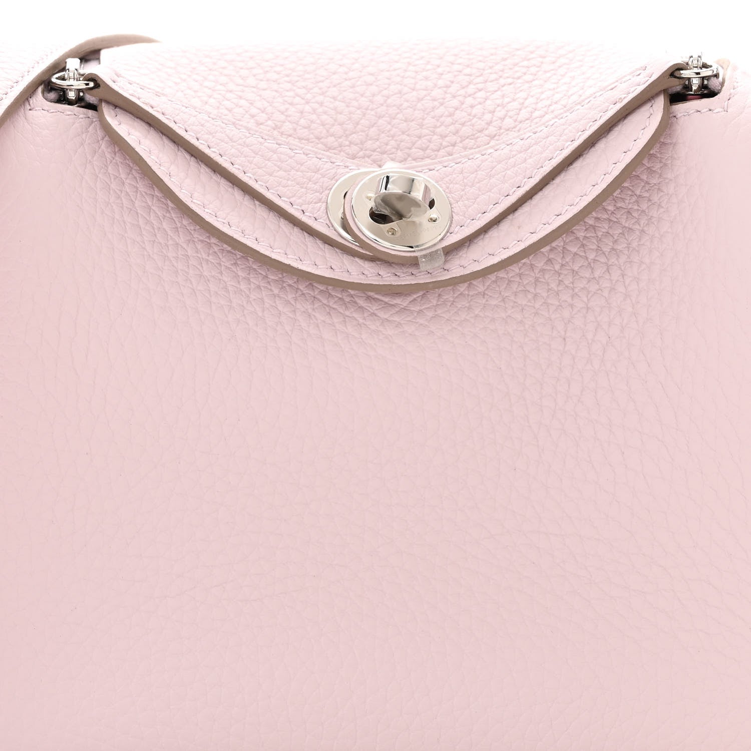 Hermes Taurillon Clemence Verso Mini Lindy 20 Mauve Pale 8 of 11