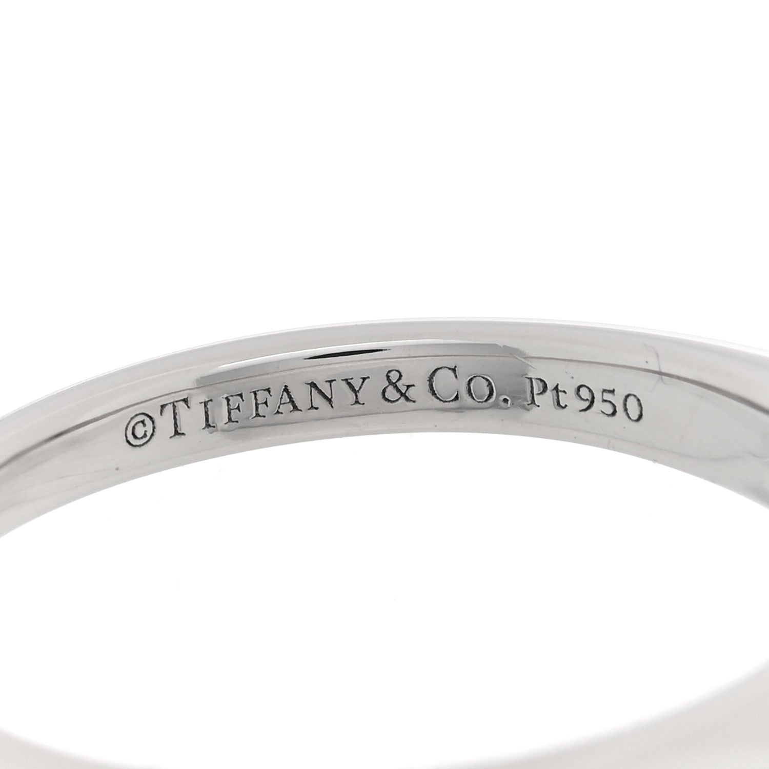 Tiffany Platinum Diamond .22ct Solitaire Engagement Ring 47 4 4 of 6
