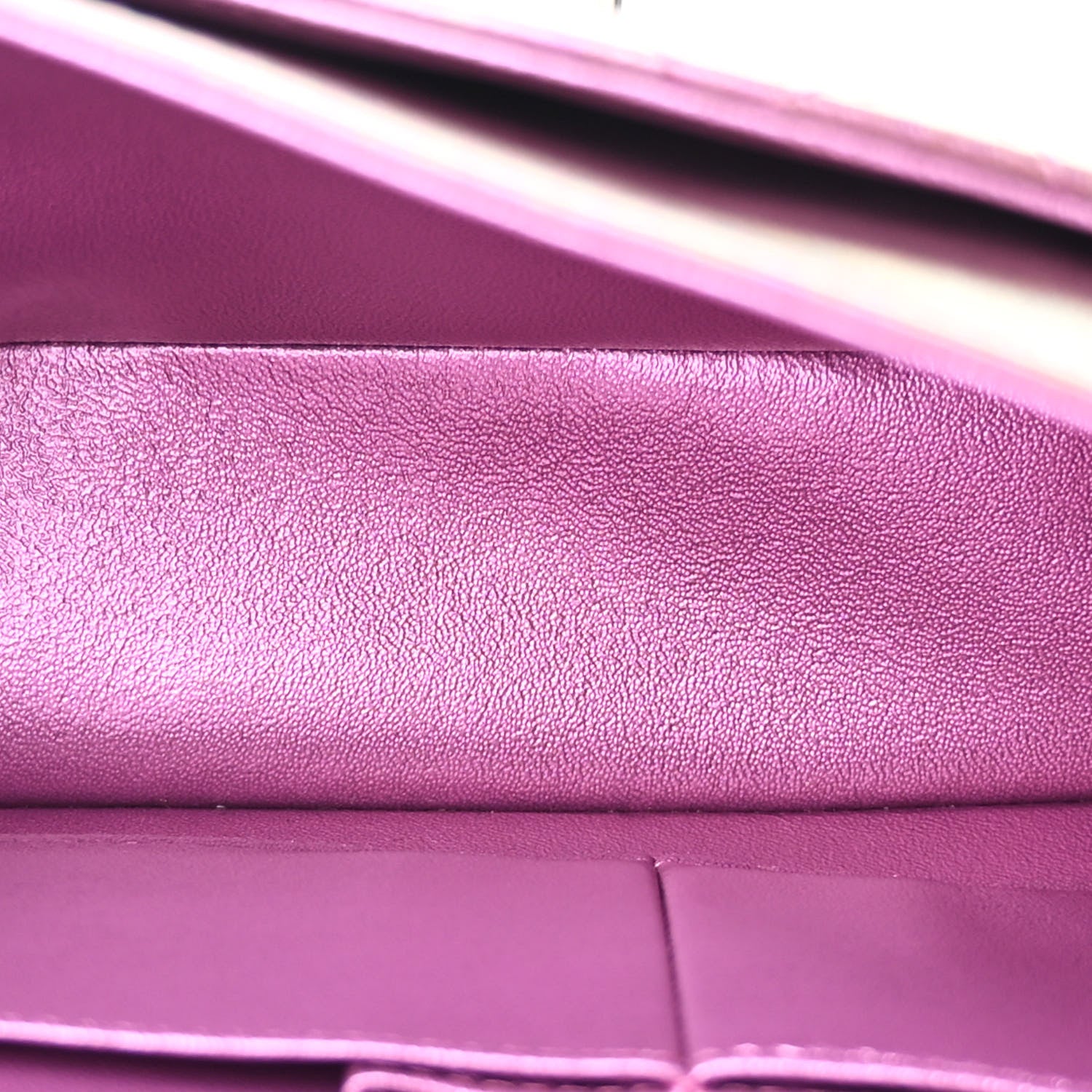 Chanel Iridescent Lambskin Quilted Medium Double Flap Purple 5 of 11