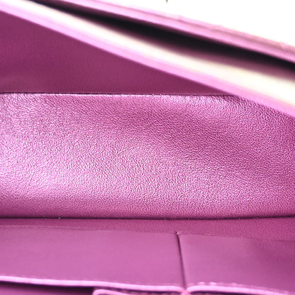 Chanel Iridescent Lambskin Quilted Medium Double Flap Purple 5 of 11