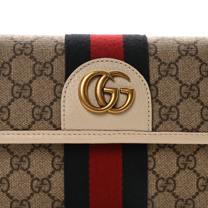 Gucci GG Supreme Monogram Web Small Ophidia Belt Bag 85 34 Beige Ebony White 7 of 9