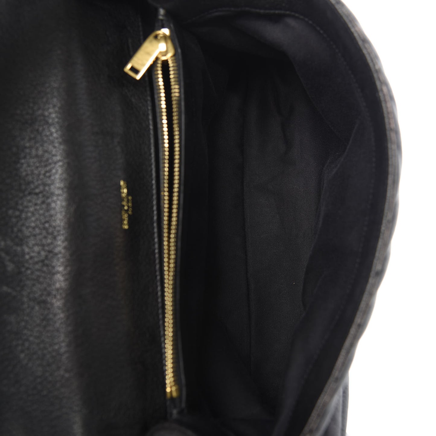 Sheepskin Matelasse Chevron Monogram Large College Satchel Black