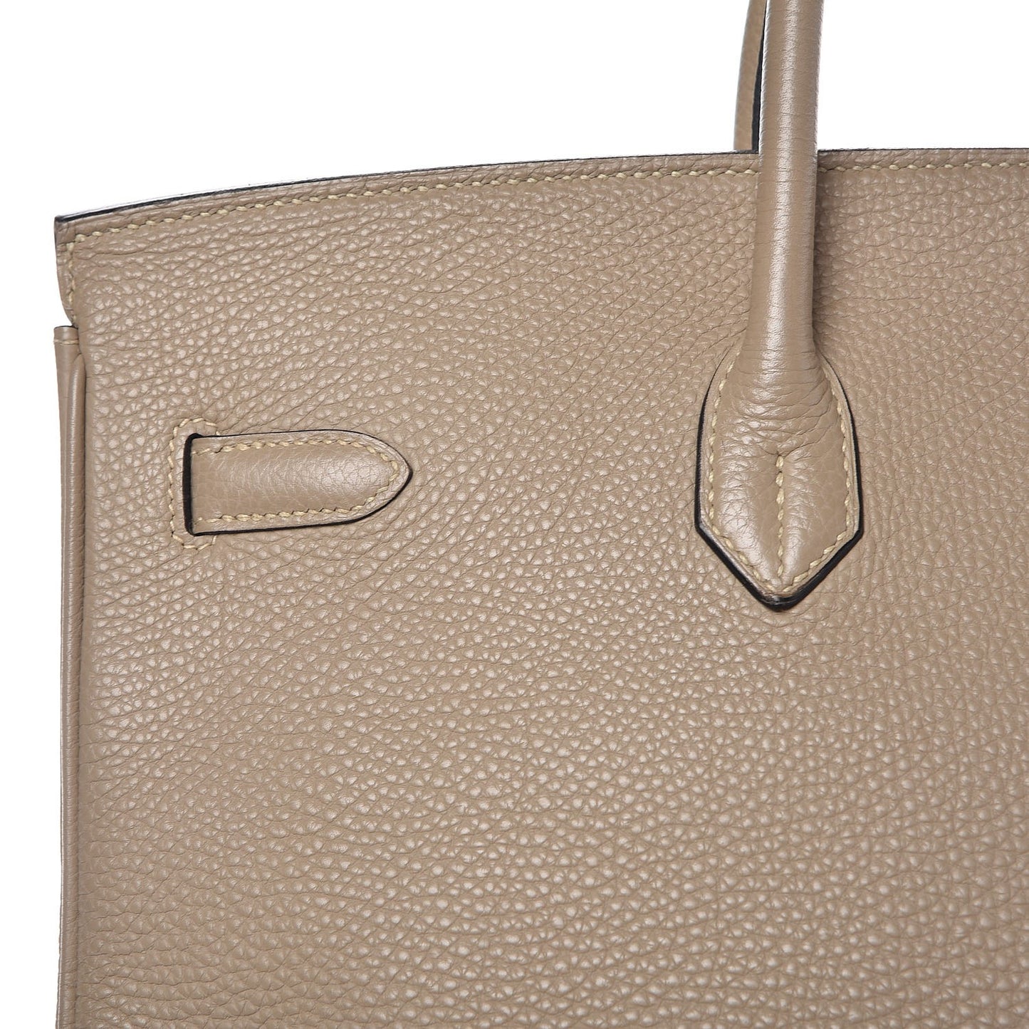 Taurillon Clemence Birkin 40 Gris Tourterelle
