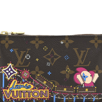 Louis Vuitton Monogram 2020 Christmas Animation Roller Coaster Mini Pochette Accessories Pivoine 8 of 10