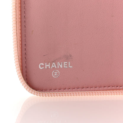 Chanel Caviar Large Timeless CC Zip Around Wallet Pink 6 of 7