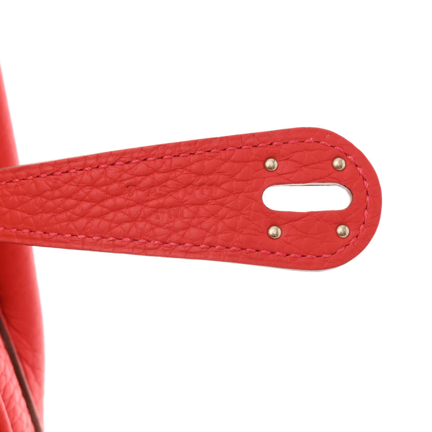 Hermes Taurillon Clemence Lindy 26 Rouge Tomate 7 of 11