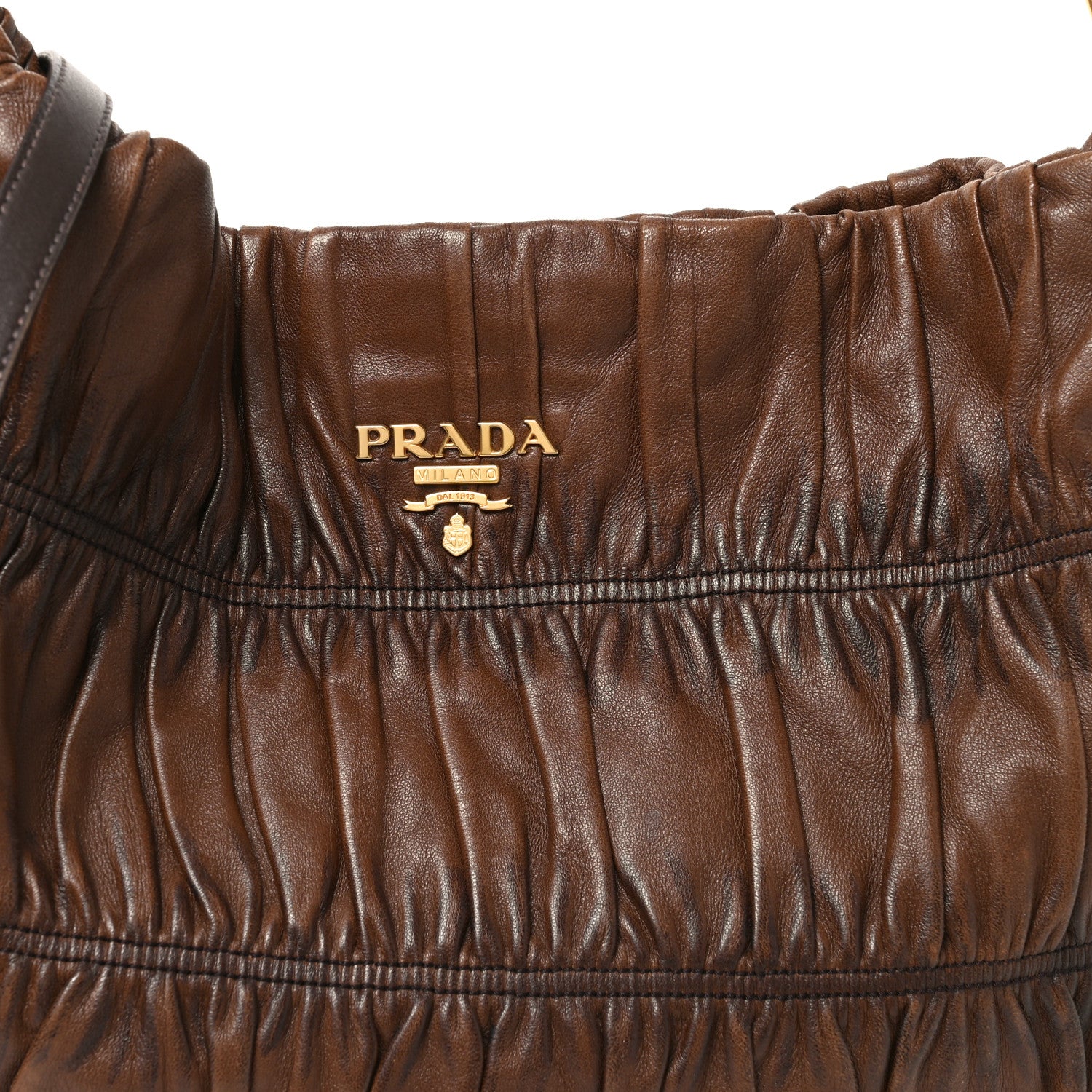 Prada Nappa Gaufre Antik Hobo Noce 7 of 9