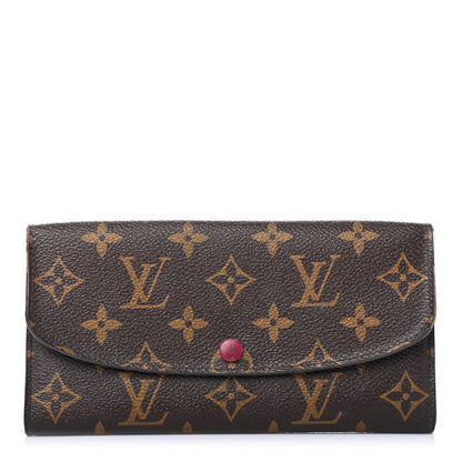 Louis Vuitton Monogram Emilie Wallet Fuchsia 1 of 4