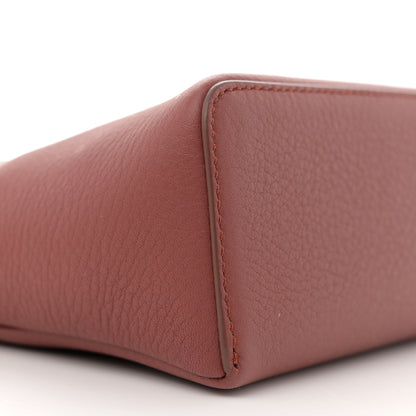 Loro Piana Grained Calfskin L19 Extra Pocket Pouch Kummel 8 of 10
