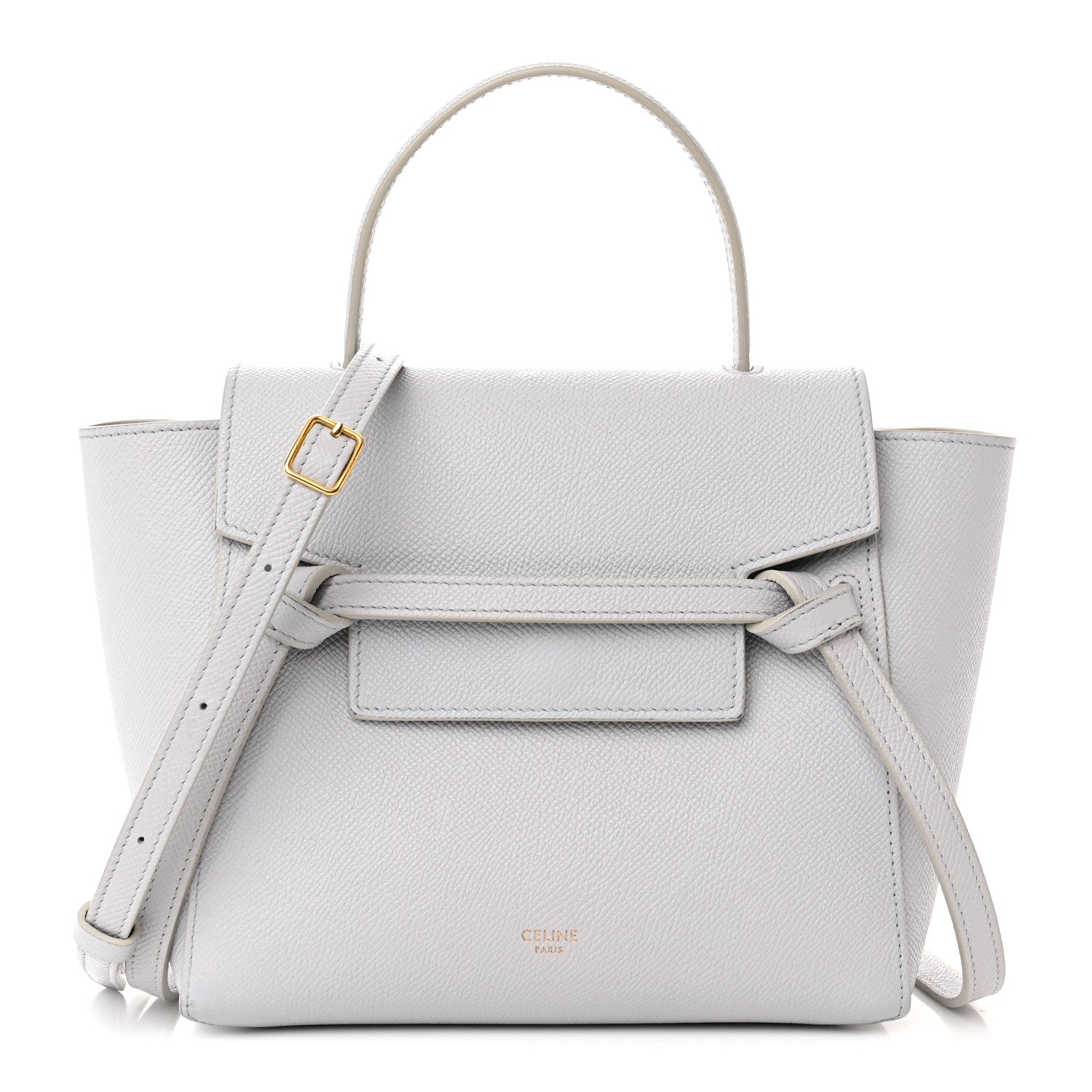 Celine Grained Calfskin Nano Belt Bag Mineral 1 of 12