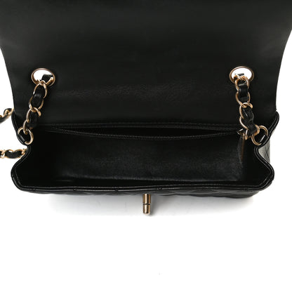 Chanel Lambskin Quilted Mini Rectangular Flap Black 4 of 12