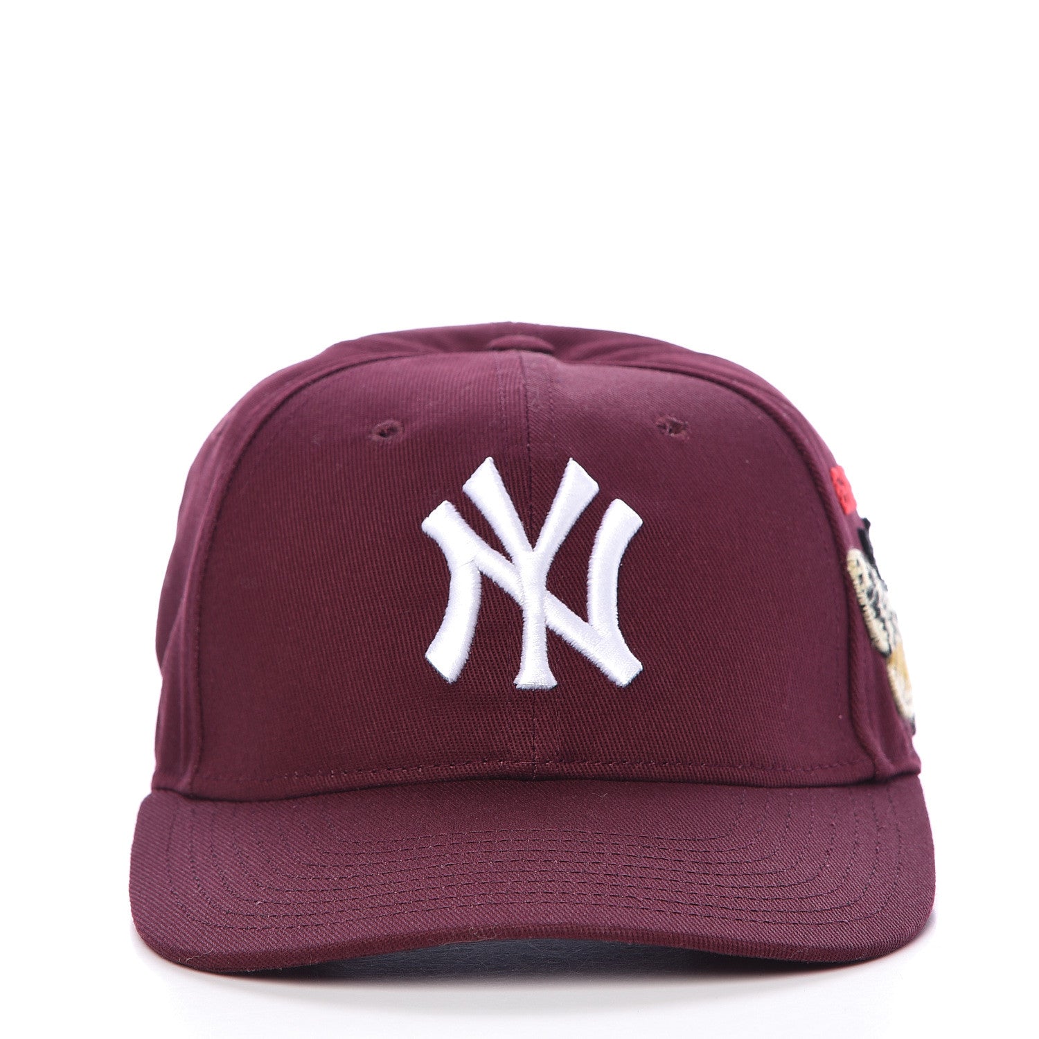 Gucci X MLB Cotton NY Yankees Baseball Hat 57-61 Lacquer 4 of 10
