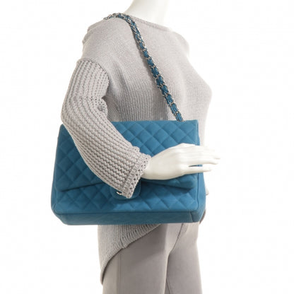 Chanel Iridescent Caviar Maxi Double Flap Blue 2 of 8