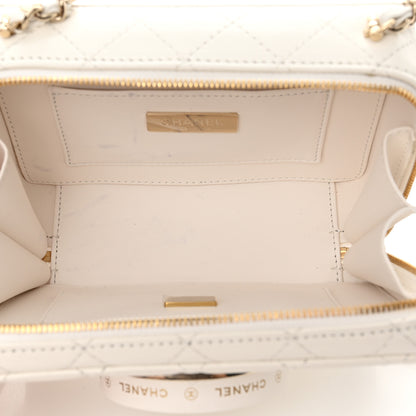 Chanel Lambskin Quilted Coco Click Bag White 5 of 11