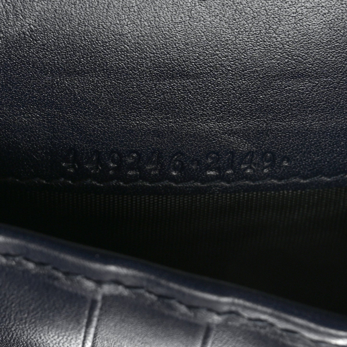 Microguccissima Zip Around Top Handle Travel Wallet Navy