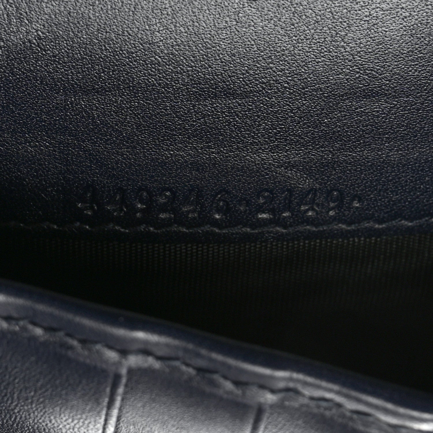 Gucci Microguccissima Zip Around Top Handle Travel Wallet Navy 8 of 9