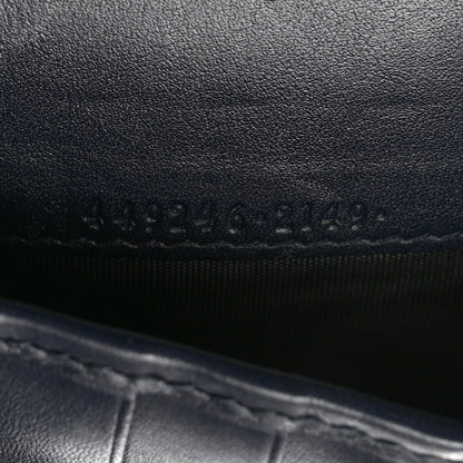 Gucci Microguccissima Zip Around Top Handle Travel Wallet Navy 8 of 9