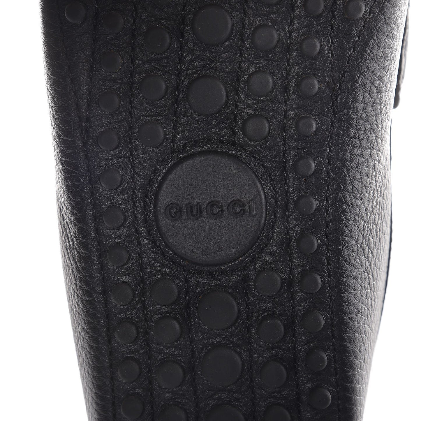 Calfskin Web Mens Horsebit Driver Loafers 8.5 Black