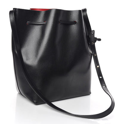 Mansur Gavriel Vegetable Tanned Calfskin Bucket Bag Black Flamma 4 of 12