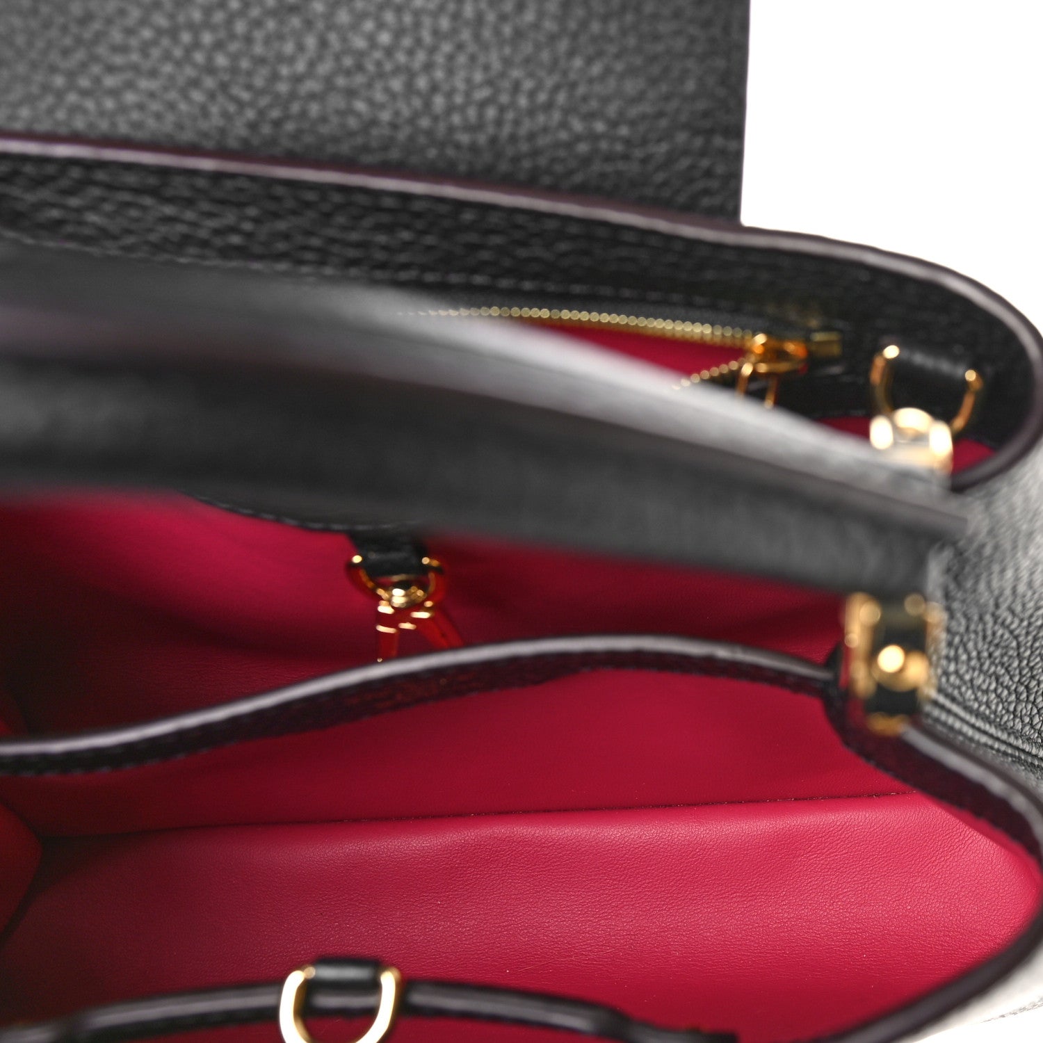 Louis Vuitton Taurillon Capucines BB Black 5 of 8