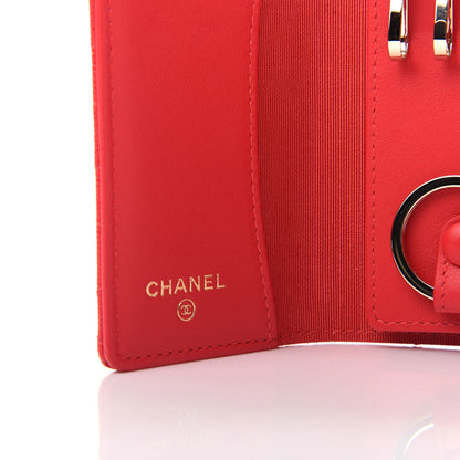 Chanel Caviar Quilted Classic 4 Key Holder Wallet Red 6 of 9