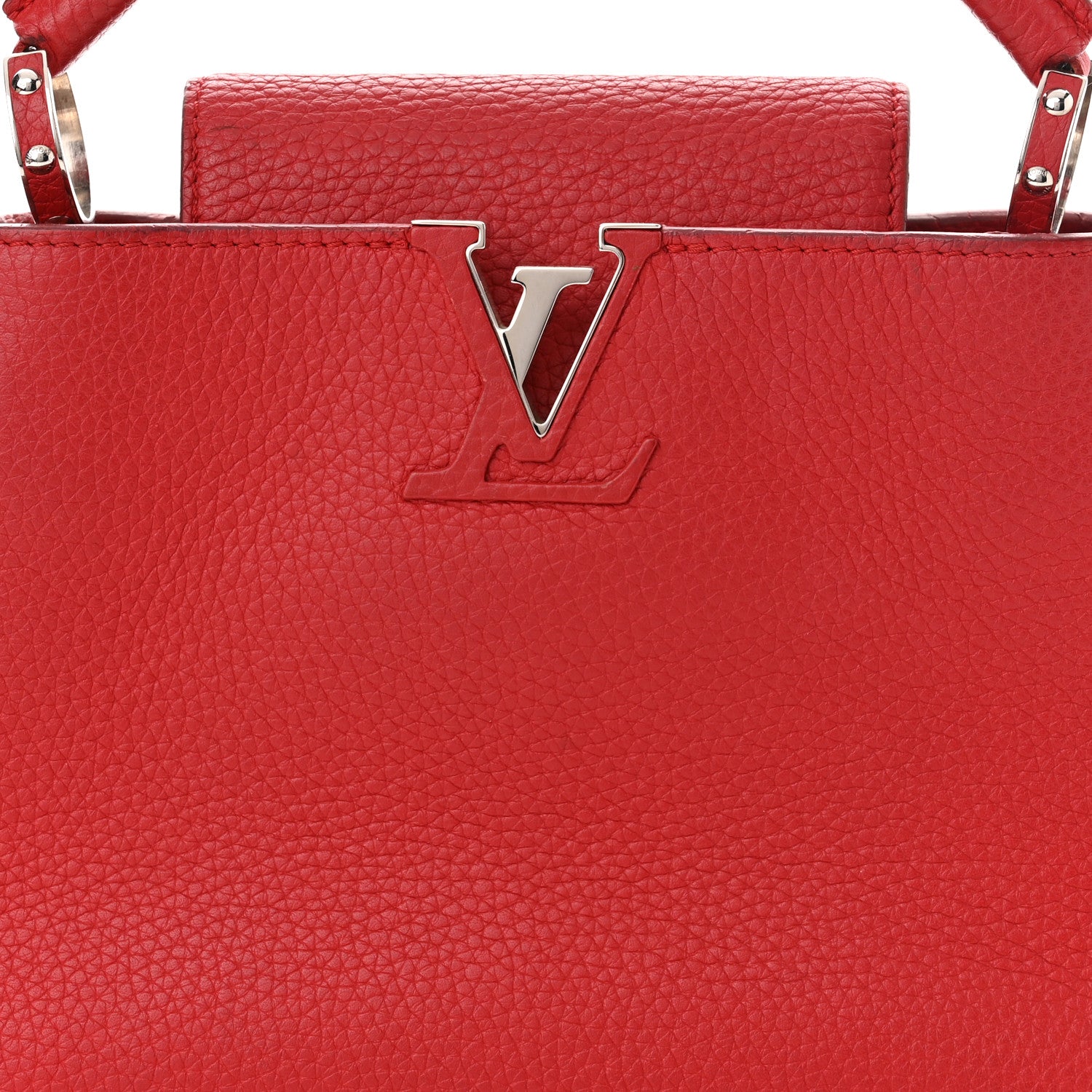 Louis Vuitton Taurillon Capucines BB Coquelicot 7 of 11