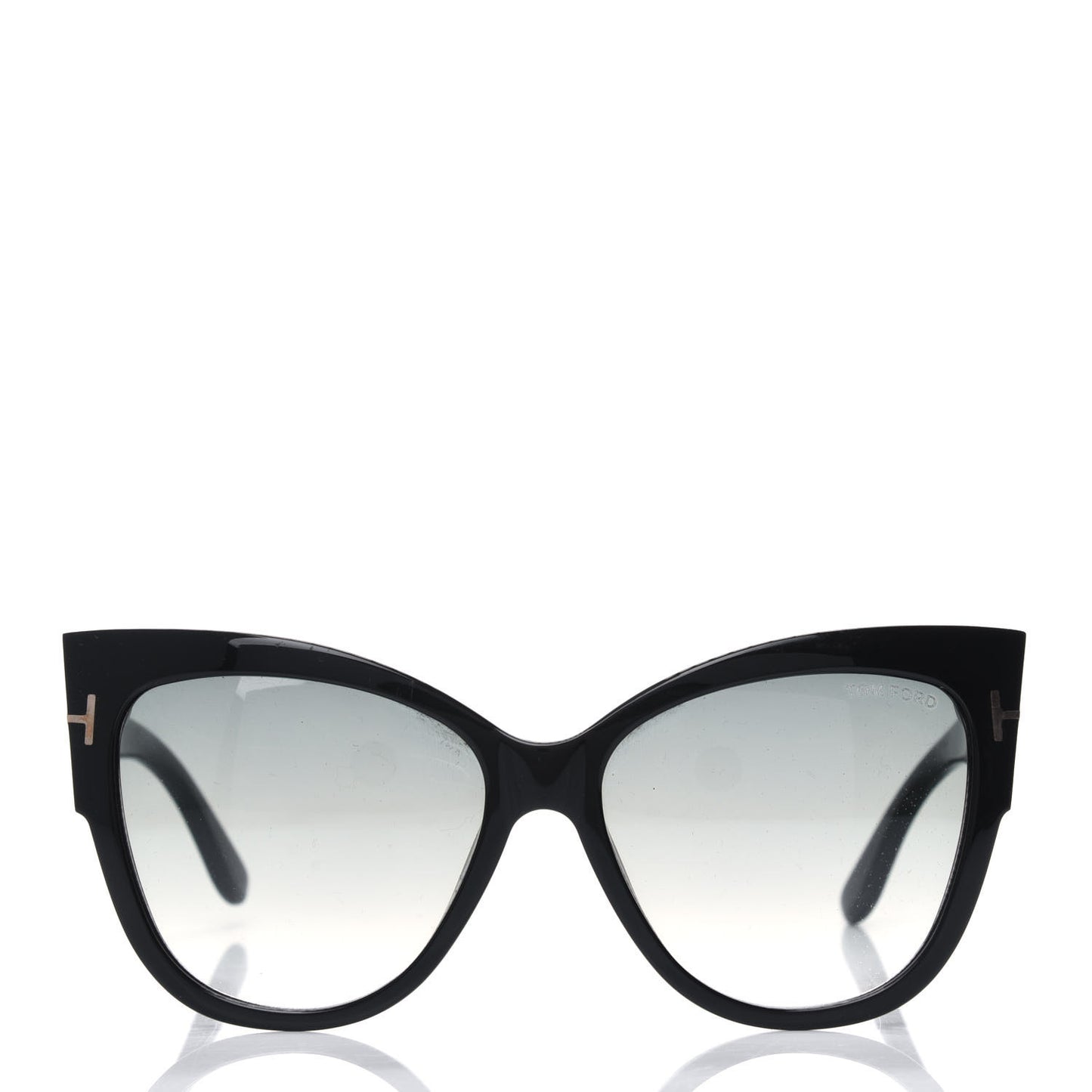 Acetate Anoushka Cat Eye Sunglasses TF371 Black