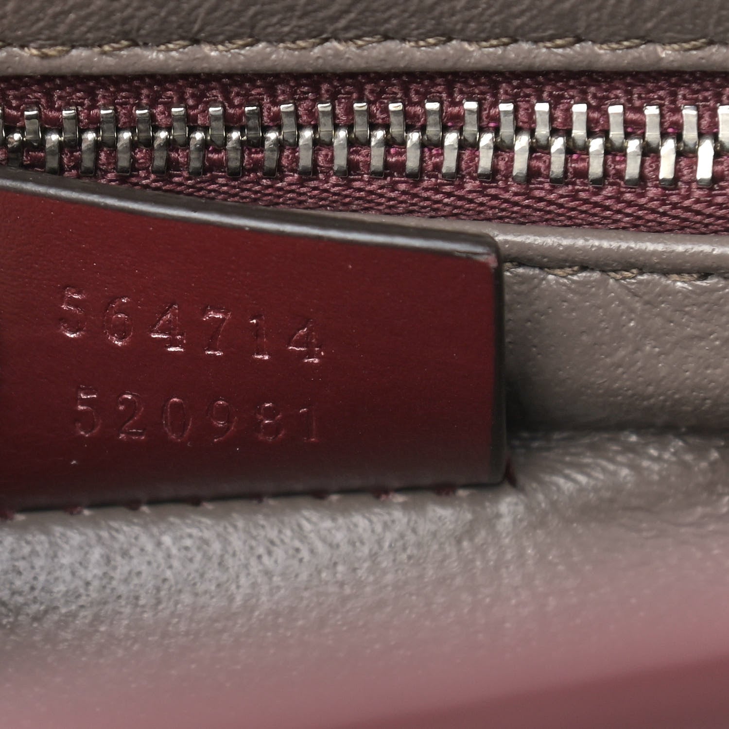 Gucci Smooth Calfskin Medium Zumi Top Handle Bag Vintage Bordeaux 7 of 10