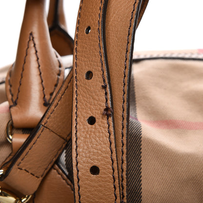 Burberry House Check Satchel Brown Umber 9 of 9