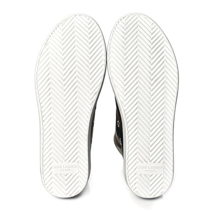 Saint Laurent Distressed Canvas Camouflage Print Bedford Hightop Sneakers 36 6 of 12