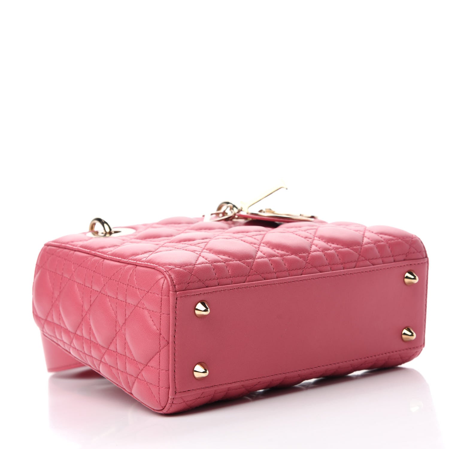 Christian Dior Lambskin Cannage Small My ABCDior Lady Dior Pink Honey 4 of 11