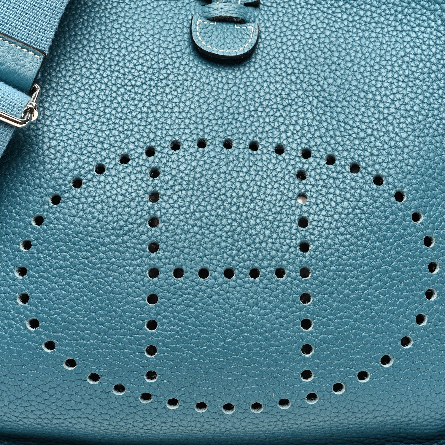 Hermes Taurillon Clemence Evelyne III PM Blue Jean 8 of 11