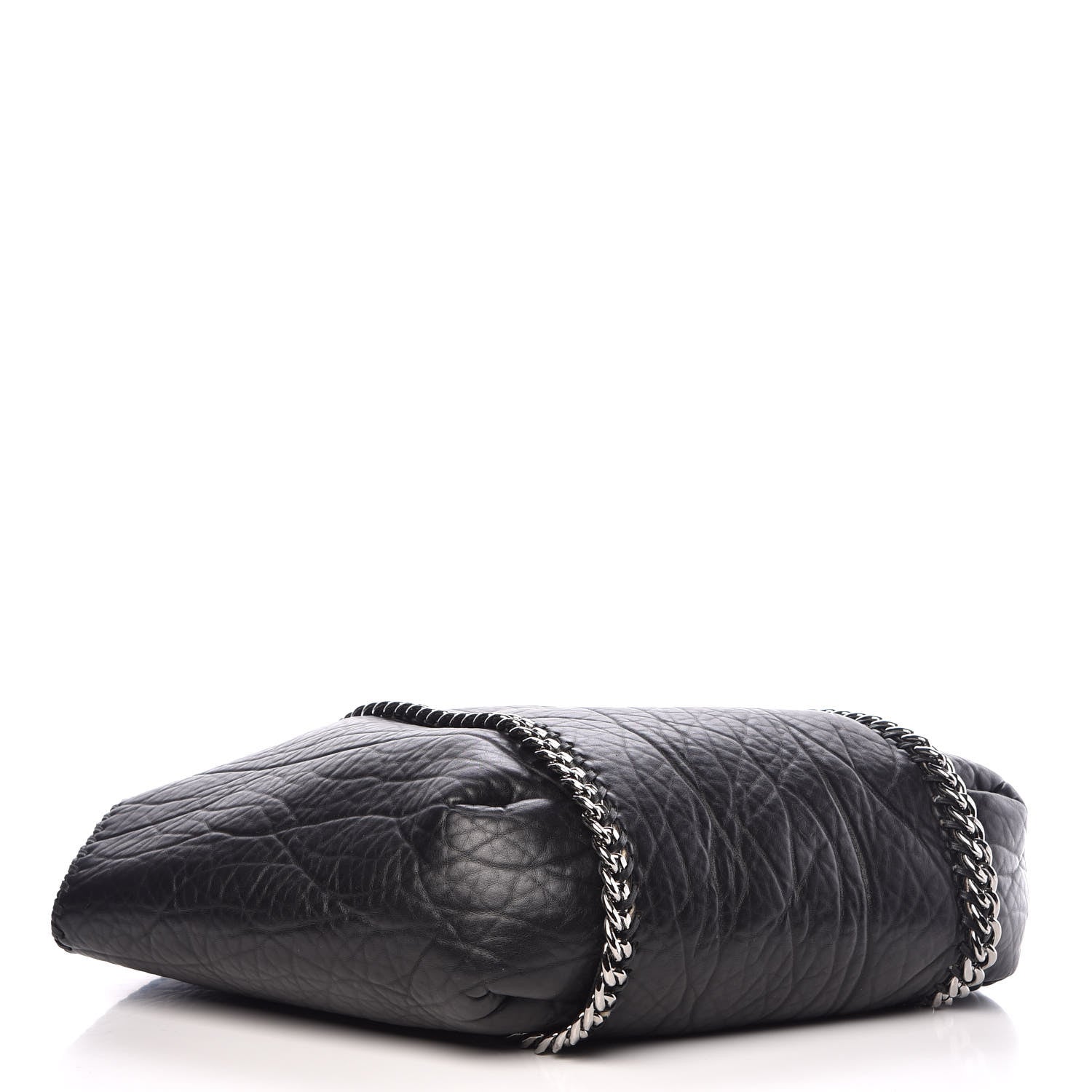 Stella McCartney Shaggy Deer Shearling Chain Falabella Tote Black 4 of 9