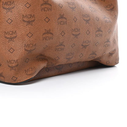 MCM Visetos Shopper Tote Cognac 14 of 18