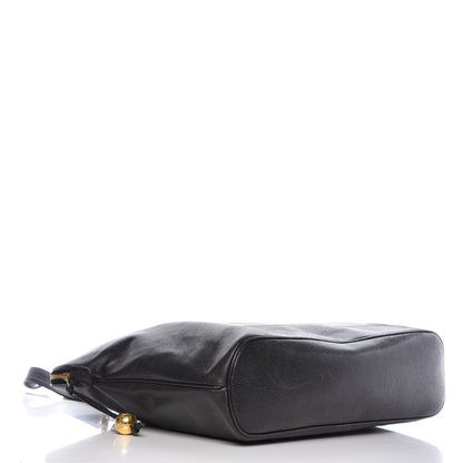 Chanel Caviar Large CC Shoulder Bag Black 4 of 13
