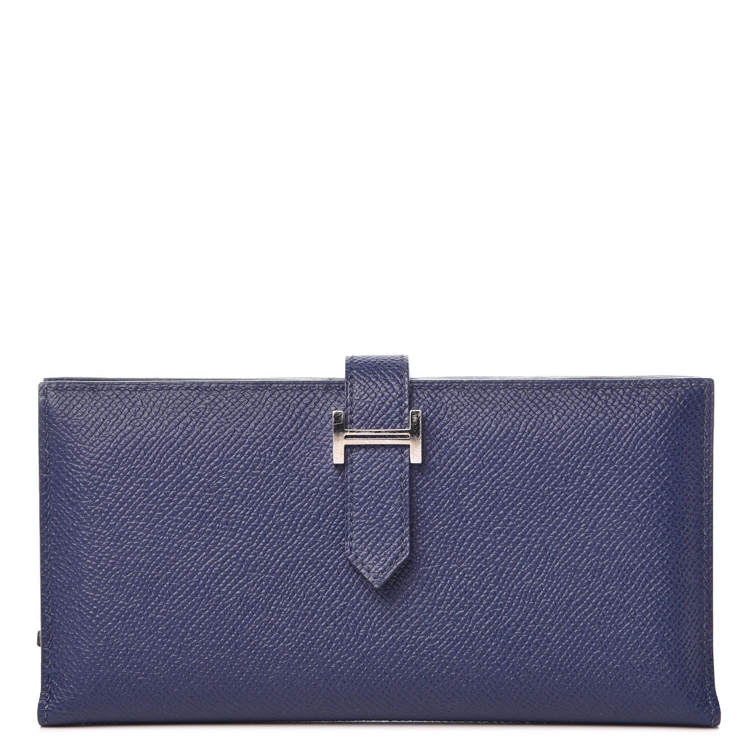 Hermes Epsom Bearn Gusset Wallet Bleu Saphir 1 of 8