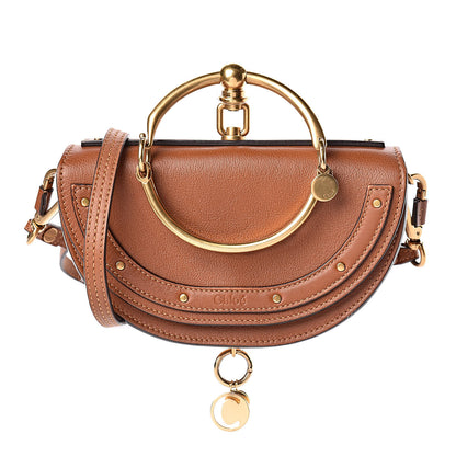 Chloe Calfskin Small Nile Bracelet Minaudiere Bag Caramel 1 of 11