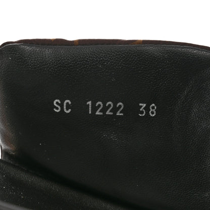 Louis Vuitton Nylon Monogram LV Pool Pillow Flat Comfort Mule 38 Cacao Brown 6 of 8