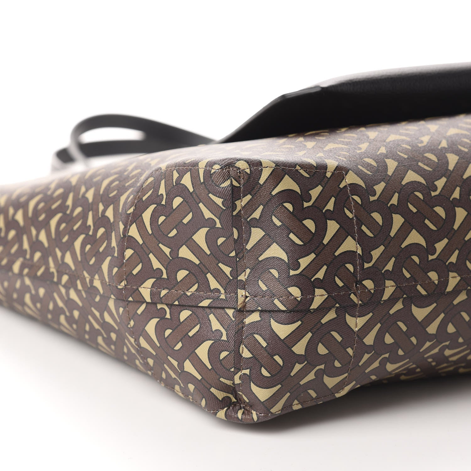 Burberry Calfskin TB Motif Embossed Medium Tote Black 13 of 16