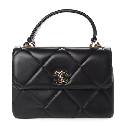 Chanel Lambskin Quilted Small Trendy CC Dual Handle Flap Bag Black 1 of 13