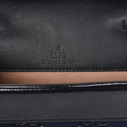Gucci Velvet GG Monogram Super Mini Dionysus Shoulder Bag Blue Beige Black 5 of 7