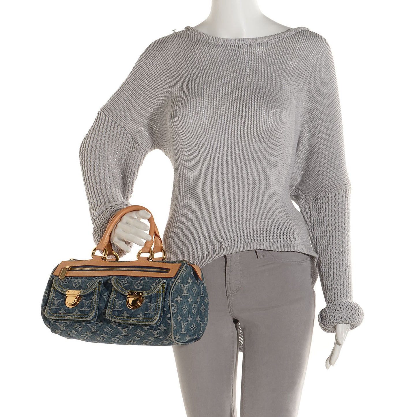 Monogram Denim Neo Speedy Blue