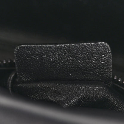 Christian Dior Lambskin Satin Sequin Floral Mini Lady Dior Black 8 of 13