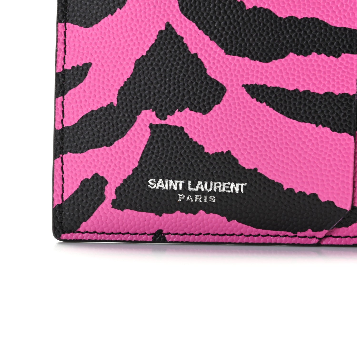 Saint Laurent Grain de Poudre Zebra Print 5 Fragments Zip Pouch