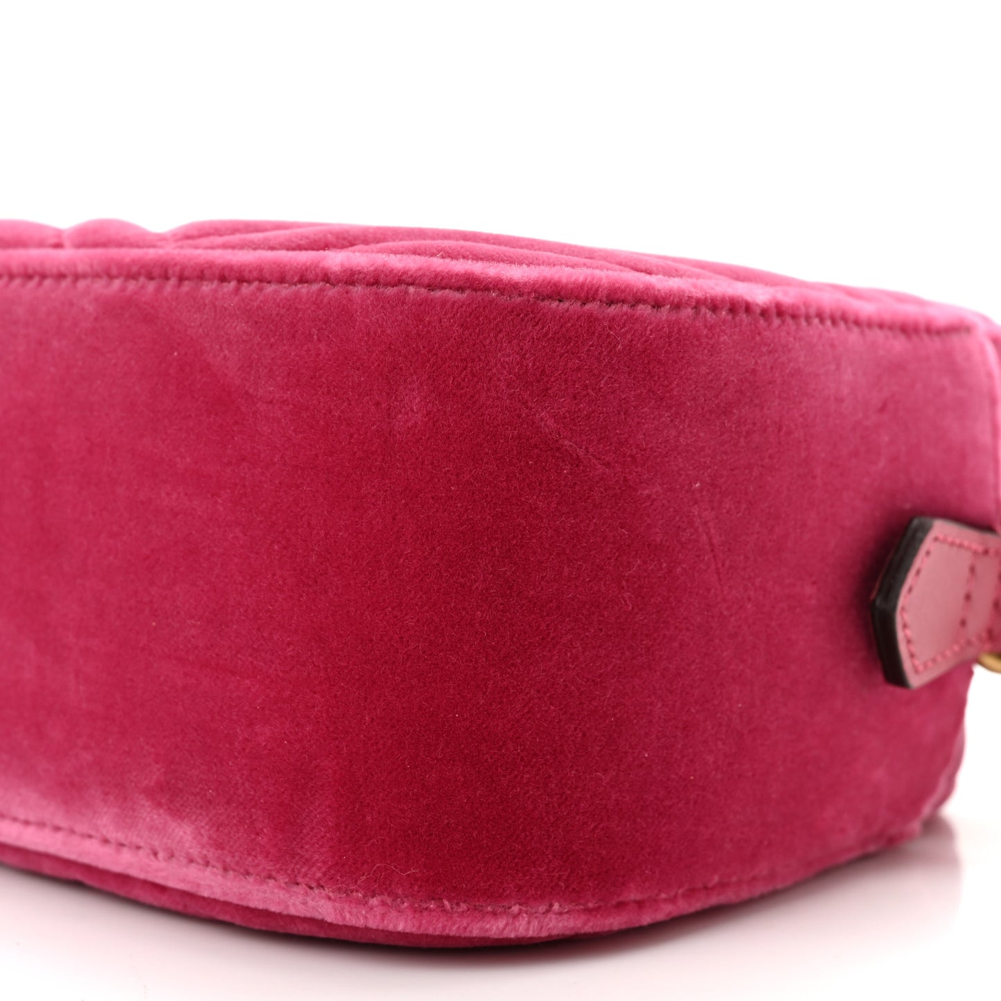 Velvet Matelasse Small GG Marmont Chain Shoulder Bag Light Raspberry Rose