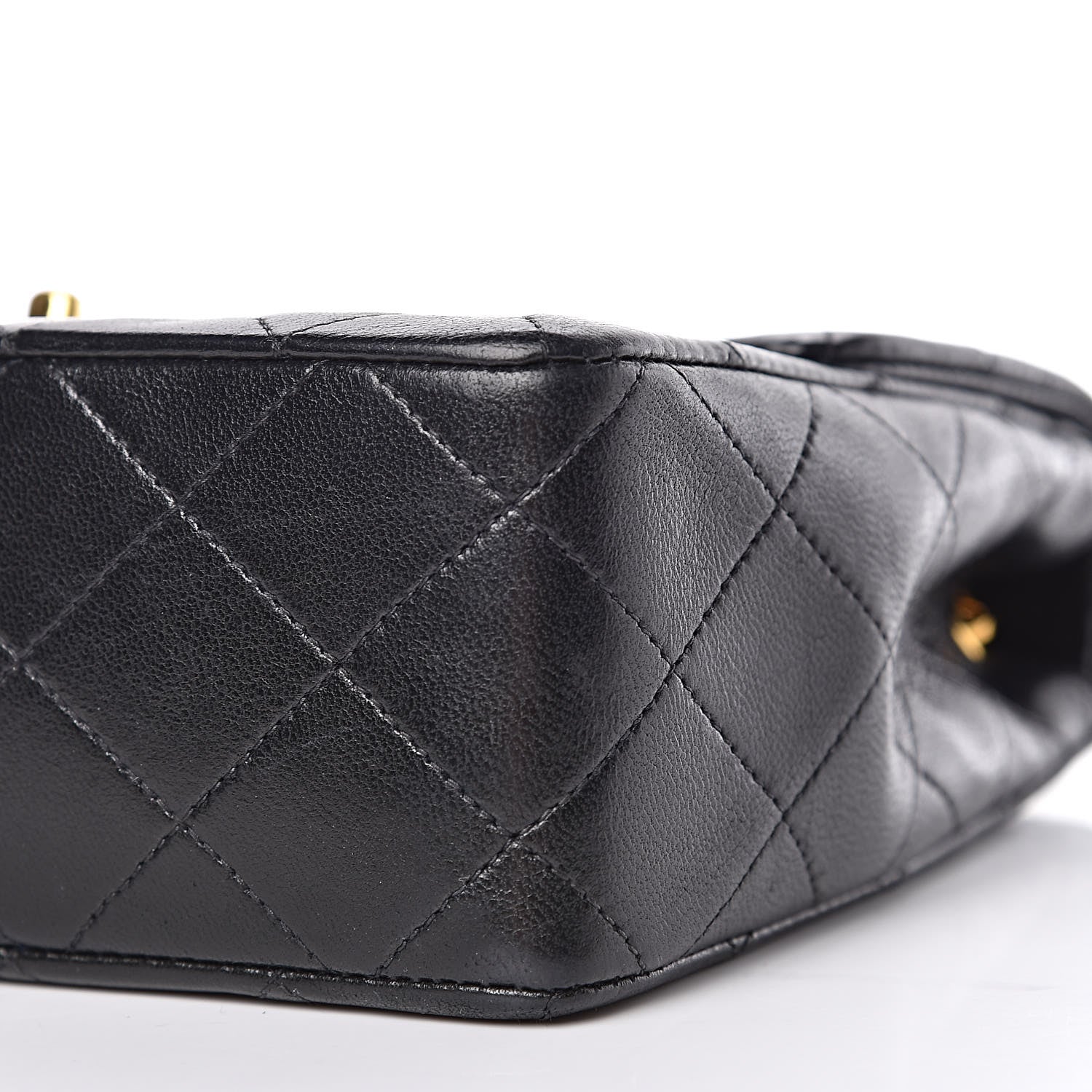 Chanel Lambskin Quilted Mini Square Flap Bag Black 13 of 13