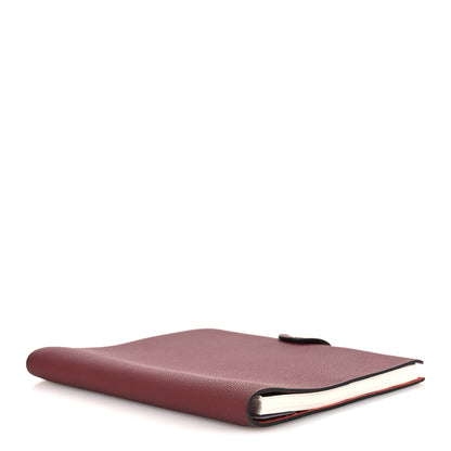 Hermes Togo Ulysse MM Notebook Cover Rouge H 4 of 8