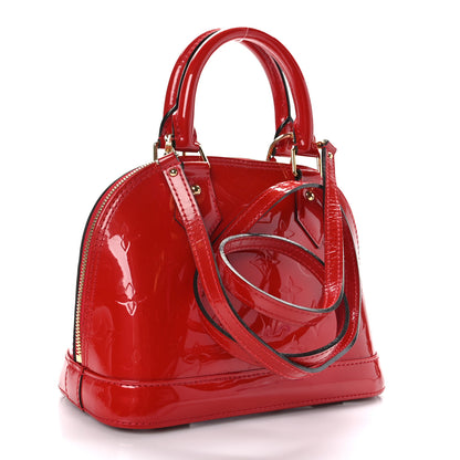 Louis Vuitton Vernis Alma BB Cherry 3 of 8